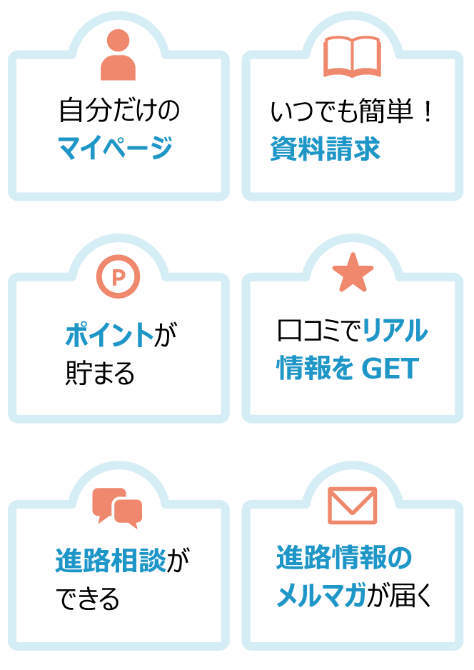 進路ナビ会員のうれしい特典