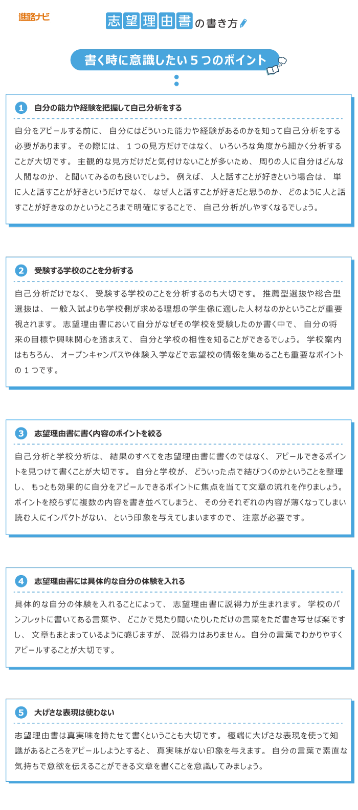 志望理由書の例文
