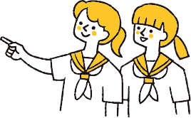 制服の学生のイラスト
